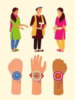 raksha bandhan concept vector