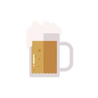 jarra de cerveza, bebida, bebida, alcohol, icono, aislado vector