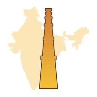 map of india and monument