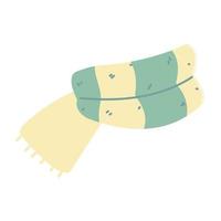 winter scarf elegance accessory textile icon design vector