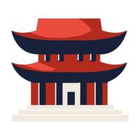 korean building traditional vector