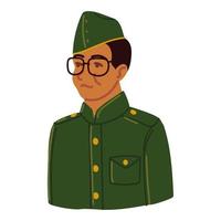 soldier character cartoon vector