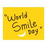 world smile day vector