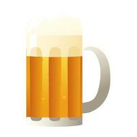 cold beer mug vector