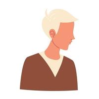 blond man character vector