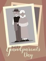happy grandparents day vector