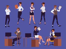 people work personal assistant vector