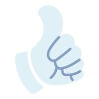 hand with thumb up vector