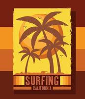 surfing square patch vector