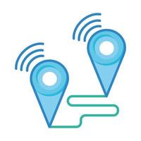 Gps marks icon vector