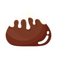 caramelo de chocolate praliné vector