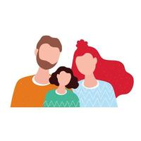 love family members characters together vector