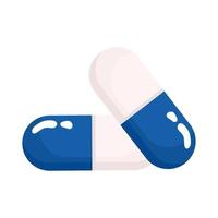 two capsules drugs vector