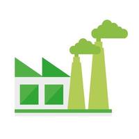 industry with renewable energy vector