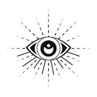 esoteric eye design vector