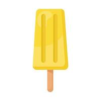 yellow ice cream vector