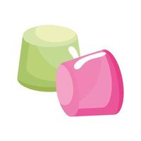 marshmallows pastry product vector