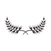 laurel wreath branch vector