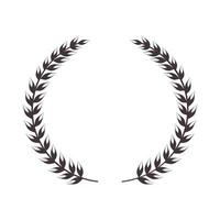 laurel wreath decoration vector