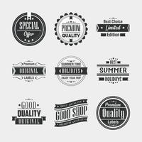 Premium quality labels icon collection vector