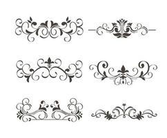 ornaments symbol collection vector