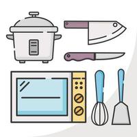 Cooking symbol group vector