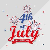 4th of july independence day vector