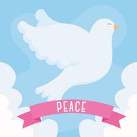 peace dove design vector