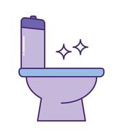 purple toilet design vector