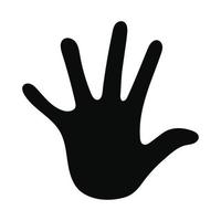 Cartoon hand showing the five fingers Royalty Free Vector