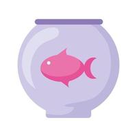 pink fish design vector