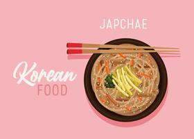 korean food poster vector