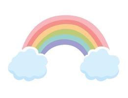 nice rainbow design vector