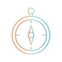 compass gradient style icon vector design