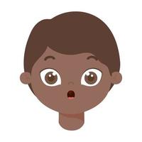 surprised boy design vector