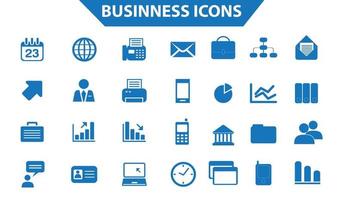 Modern Business Icons Collection.Vector vector