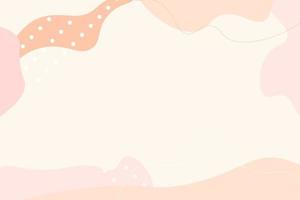 Aesthetic stylish templates with organic abstract shapes and line in nude colors. Pastel background in minimalist style. Contemporary vector Illustration