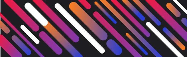 Colorful multicolored panoramic abstract background from different geometric shapes - Vector