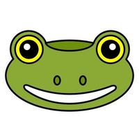 Cute cartoon Ape Frog Face.vector illustration. vector