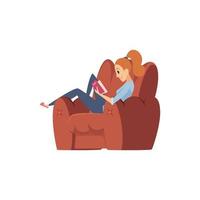 Sedentary lifestyle man woman sitting relaxing eating food lazy working fat unhealthy characters watching tv vector cartoon woman man sitting sofa home illustration