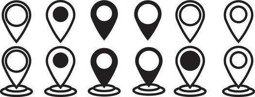 Maps pin. Location map icon. vector