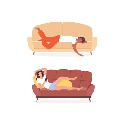 lazy person watching tv