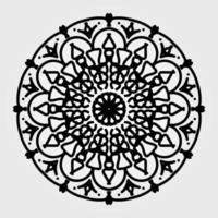 Vector round abstract circle. Mandala style.