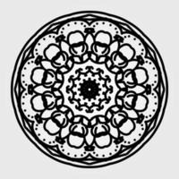 Vector round abstract circle. Mandala style.