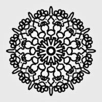Vector round abstract circle. Mandala style.