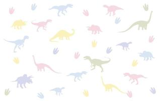 dinosaur silhouette background vector design
