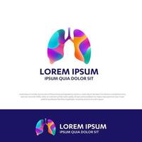 Lungs medical diagnostic center vector logo pulmonary Pulmonology Pulmo icon template