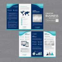 Flyer brochure business annual report cover template design vector