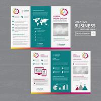 Flyer brochure business annual report cover template design vector