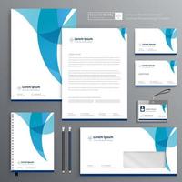 Corporate Business Identity template design stationery Vector abstract  background with memo Gift Items Color promotional souvenirs elements